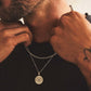 Layered Necklaces With Compass Pendant