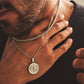 Layered Necklaces With Compass Pendant