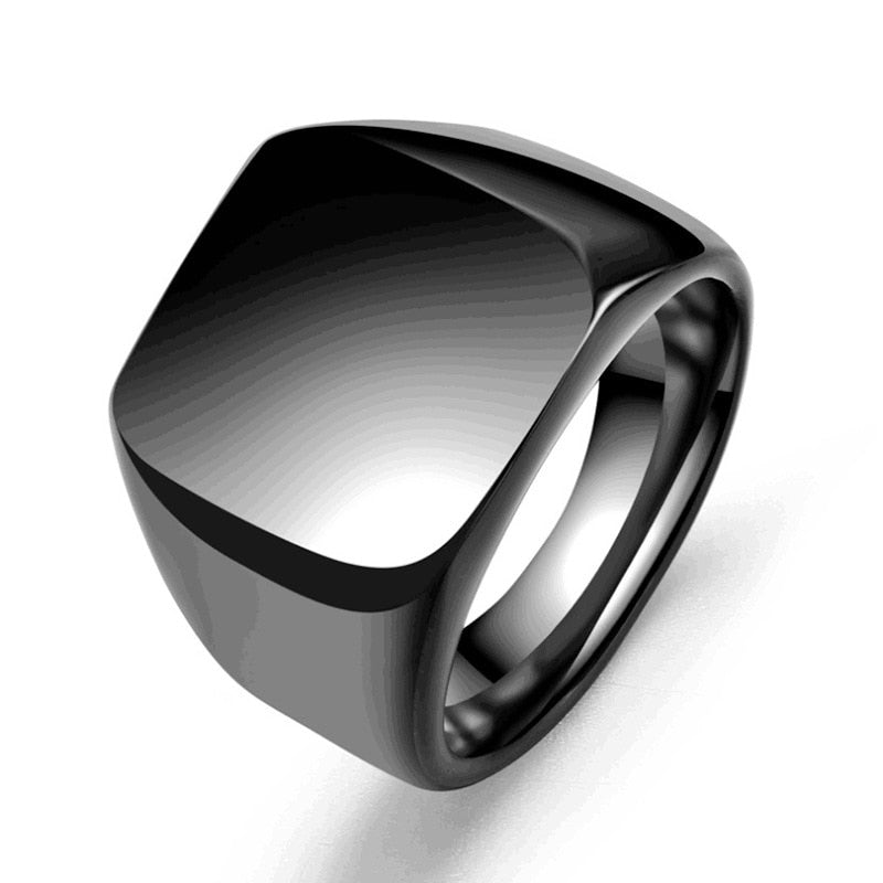 Simple Wide Panel Ring