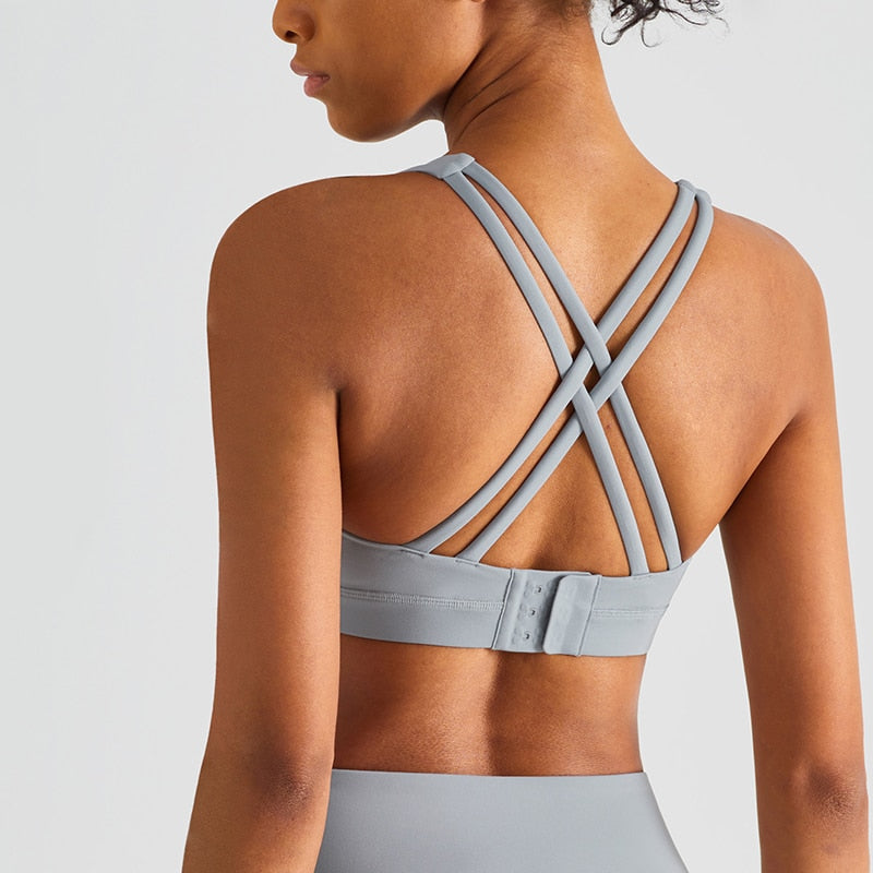 Shockproof Push Up Fitness Sports Bra
