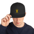 Golden Jet Black Emblem Snapback Hat