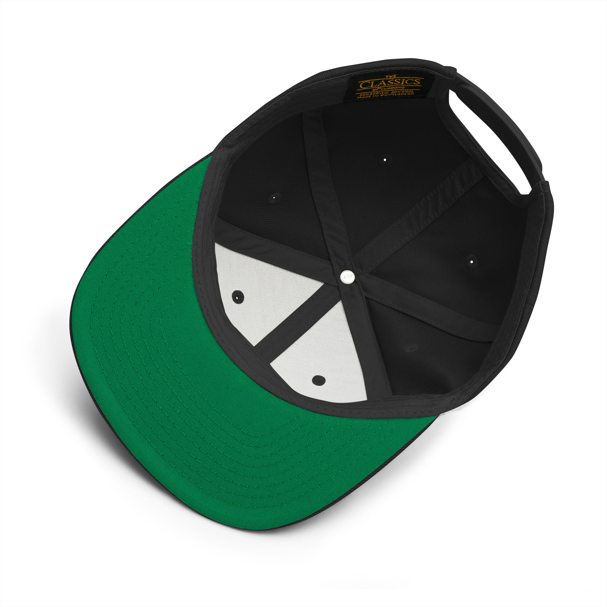 Golden Jet Black Emblem Snapback Hat