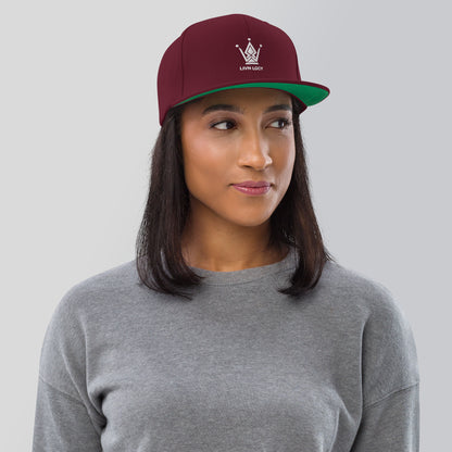 Oxblood Emblem Snapback Hat