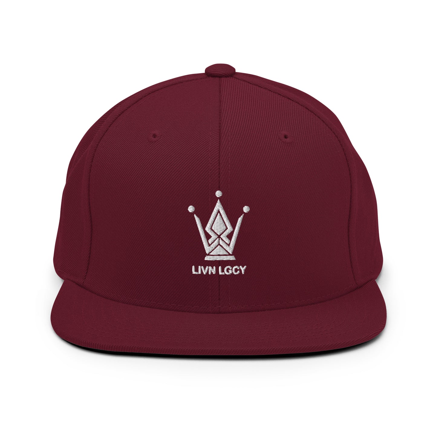 Oxblood Emblem Snapback Hat