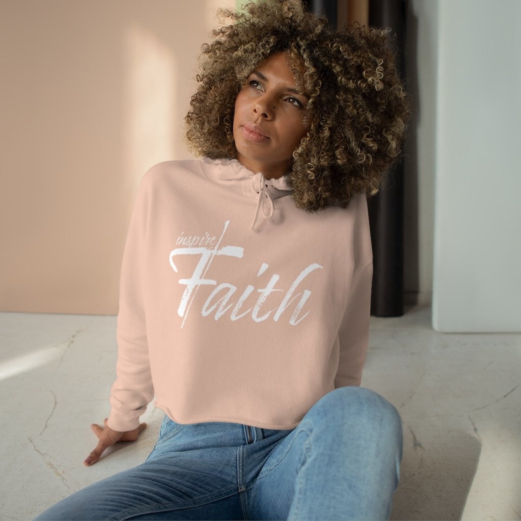 Crop Top Hoodie - Inspire Faith