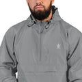 Embroidered Marble Grey Emblem Champion Packable Jacket