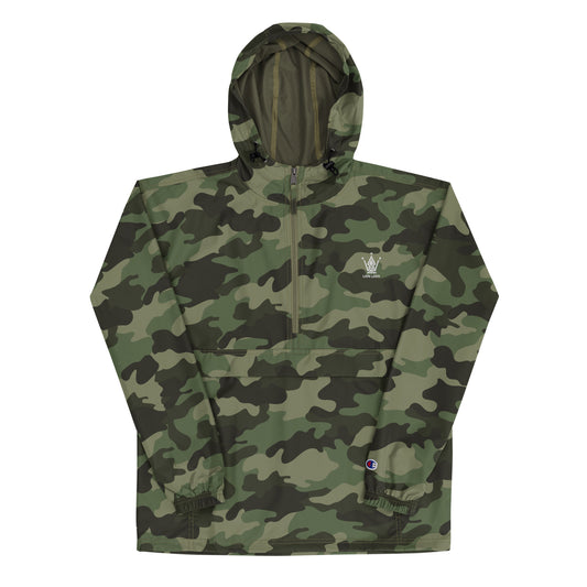 Embroidered Camouflaged Emblem Champion Packable Jacket