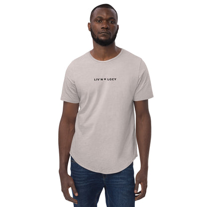 Marble Grey Liv'n Legacy Curved Hem T-Shirt