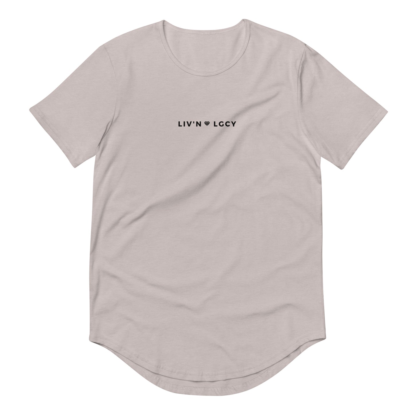 Marble Grey Liv'n Legacy Curved Hem T-Shirt