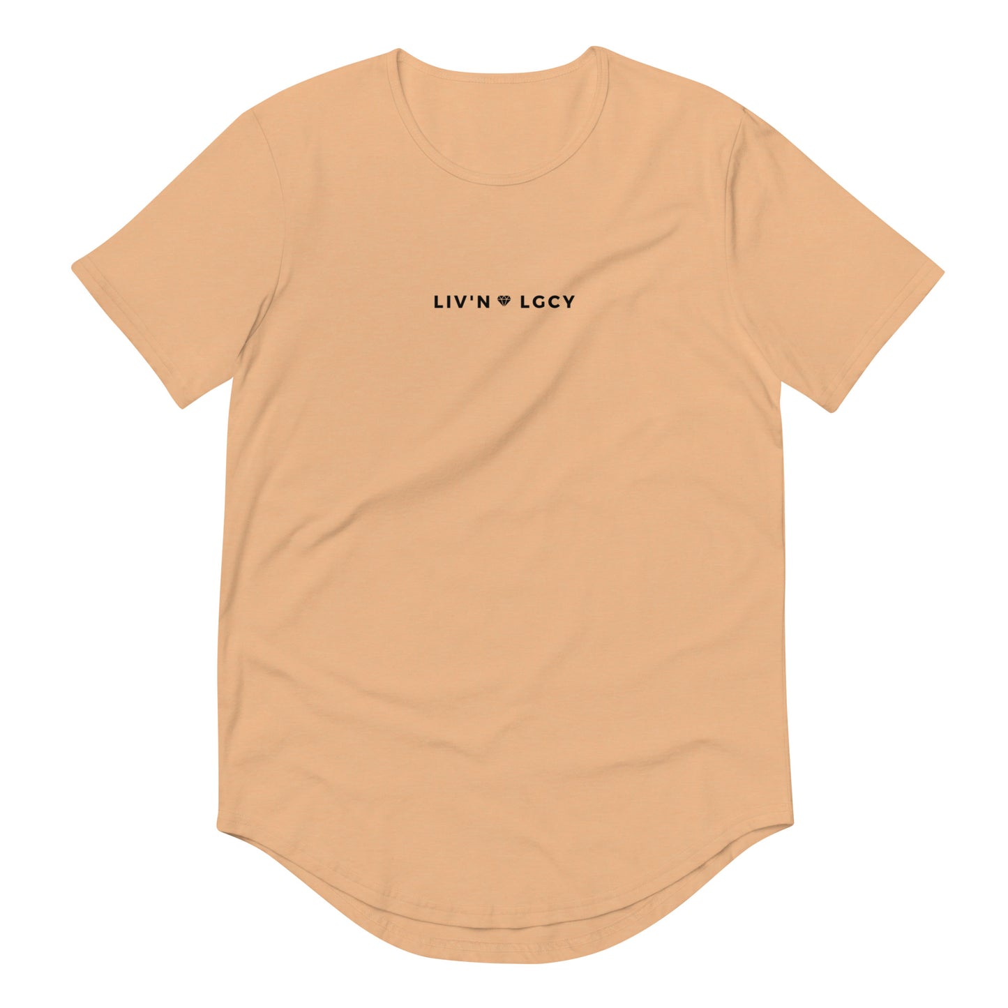 Peach Liv'n Legacy  Curved Hem T-Shirt
