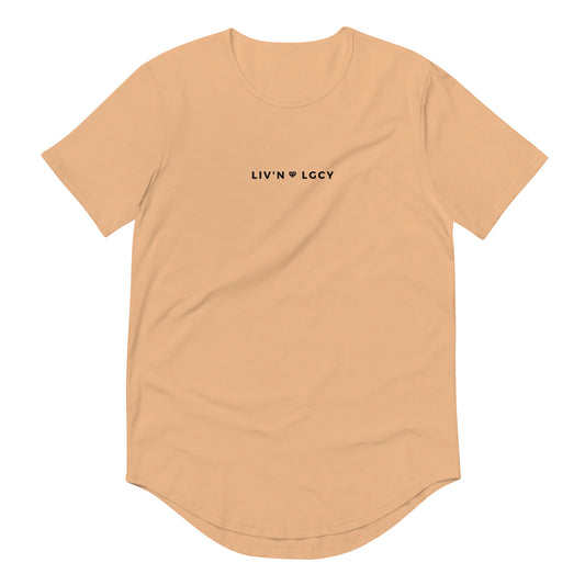 Peach Liv'n Legacy Curved Hem T-Shirt
