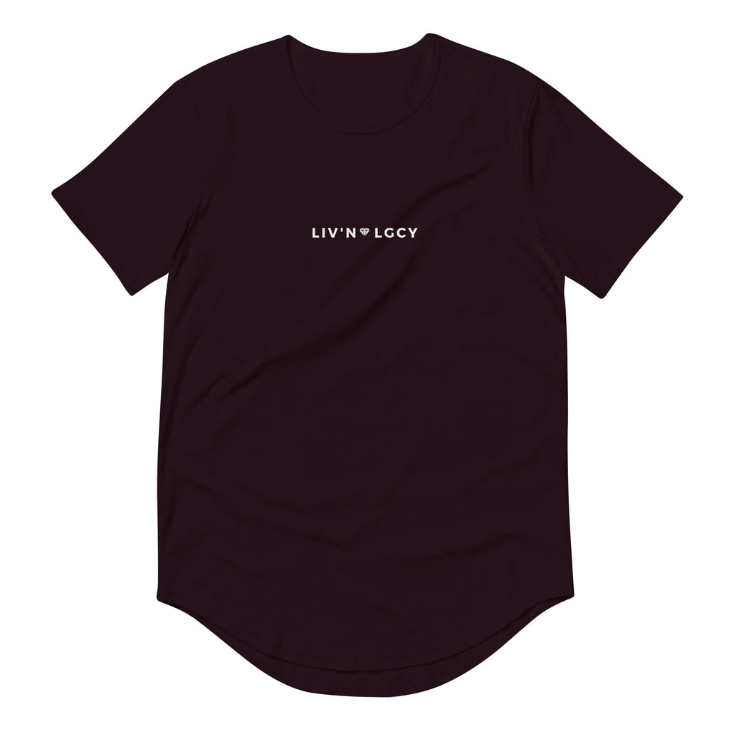 Oxblood Black Liv'n Legacy Curved Hem Tee