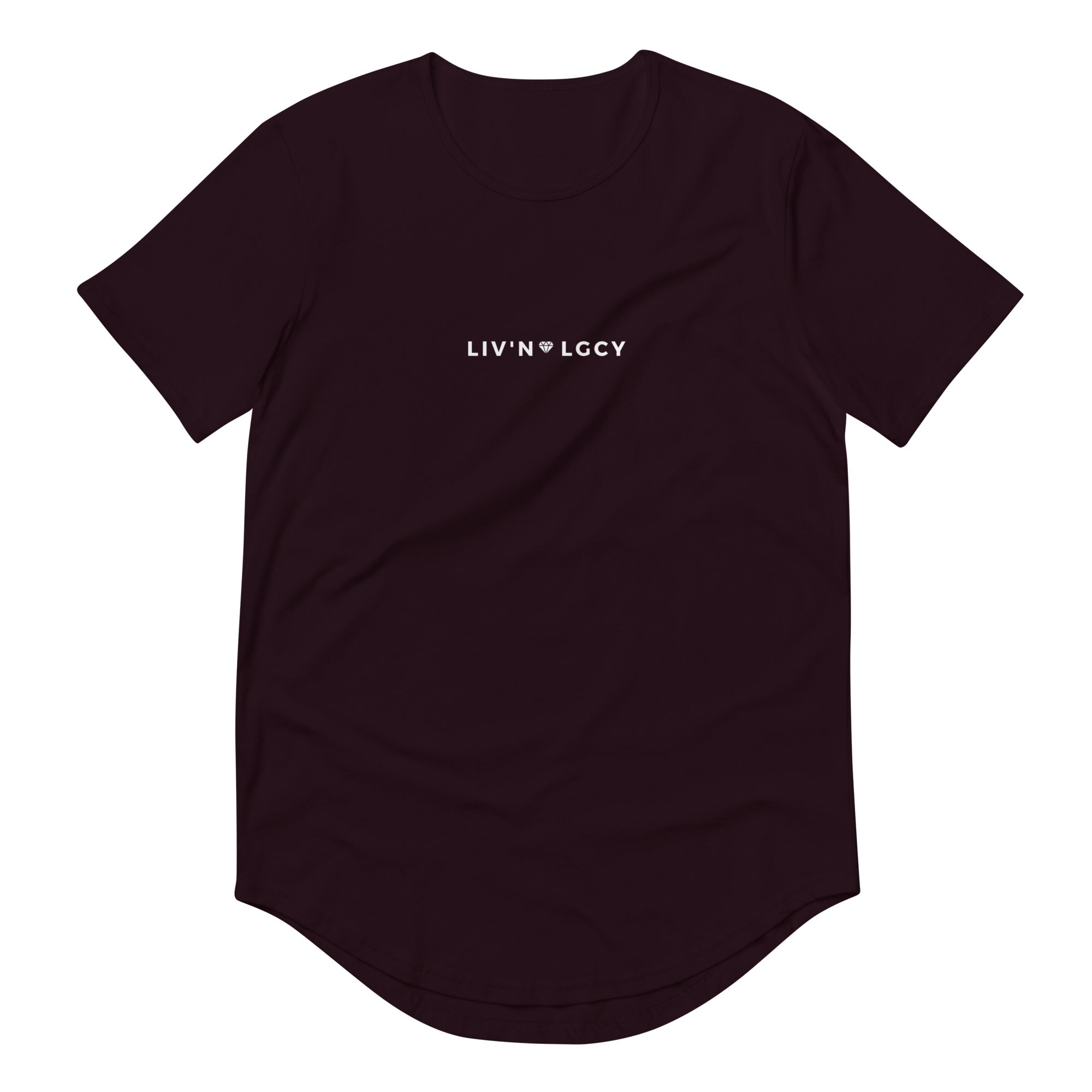 Oxblood Black Liv'n Legacy Curved Hem Tee