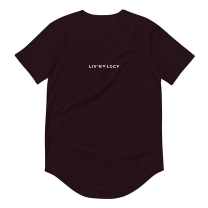 Oxblood Black Liv'n Legacy Curved Hem Tee