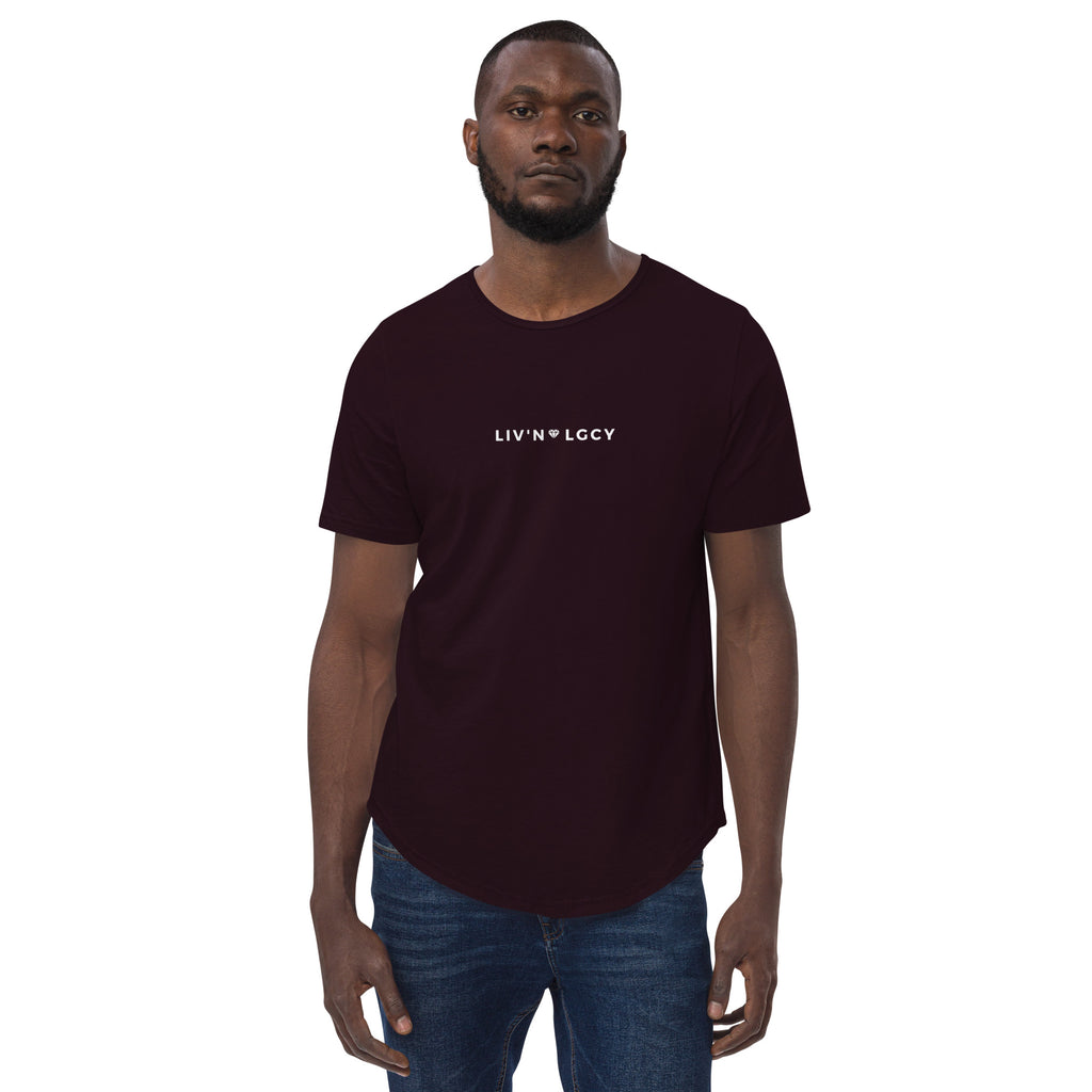 Oxblood Black Liv'n Legacy Curved Hem Tee