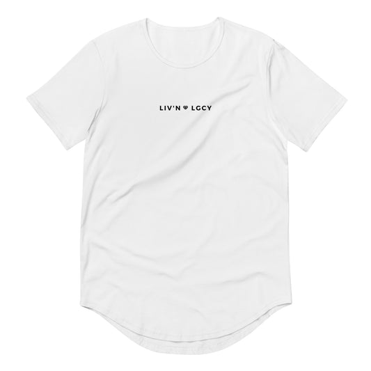 Off White Liv'n Legacy Curved Hem T-Shirt