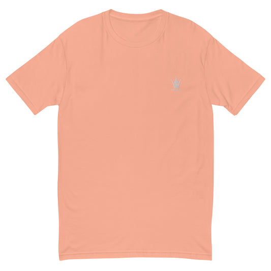 Salmon Fitted Emblem Tee