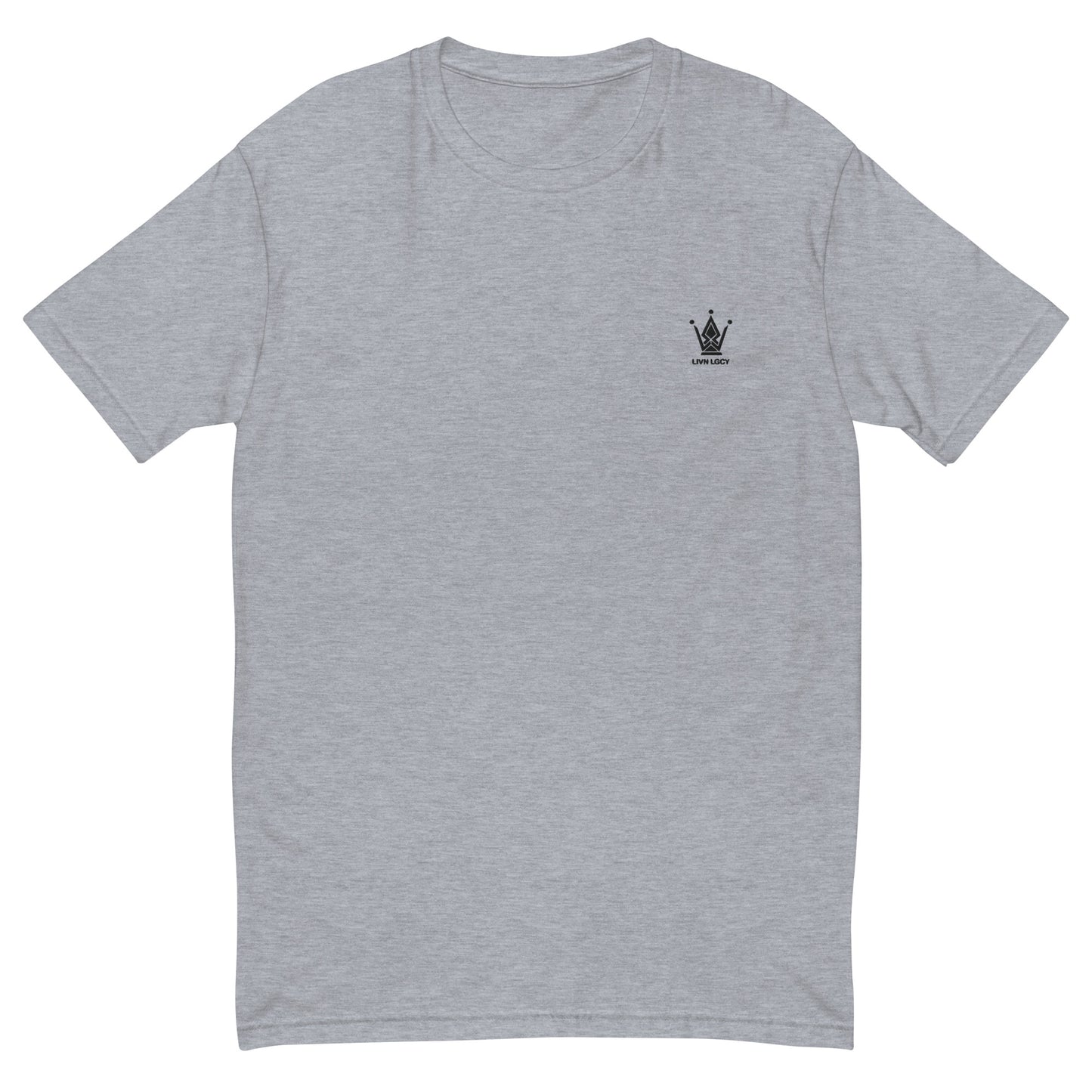 Marble Grey Fitted Emblem Tee