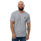 Marble Grey Fitted Emblem Tee