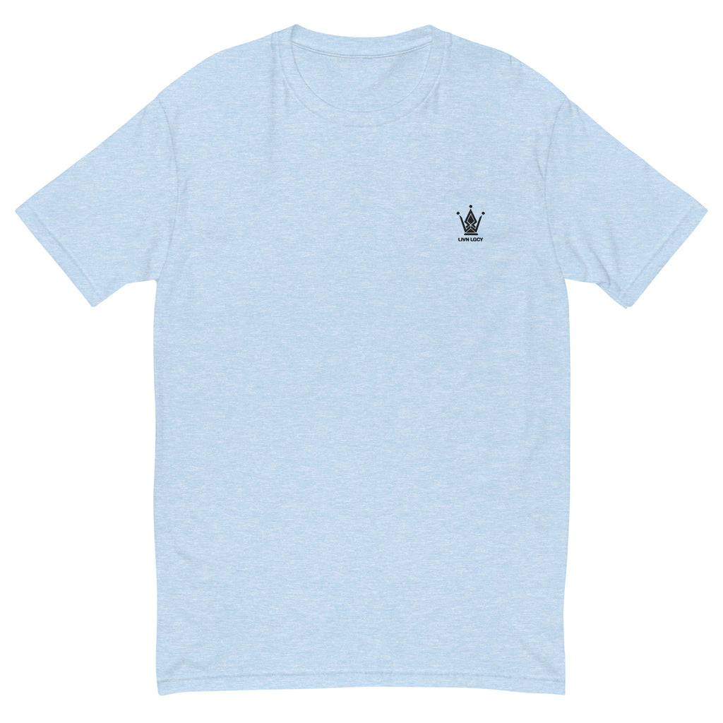 Sky Blue Fitted Emblem Tee