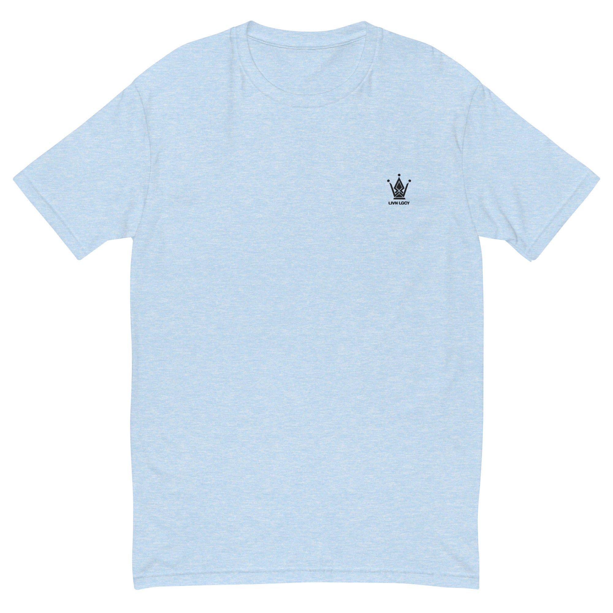 Sky Blue Fitted Emblem Tee