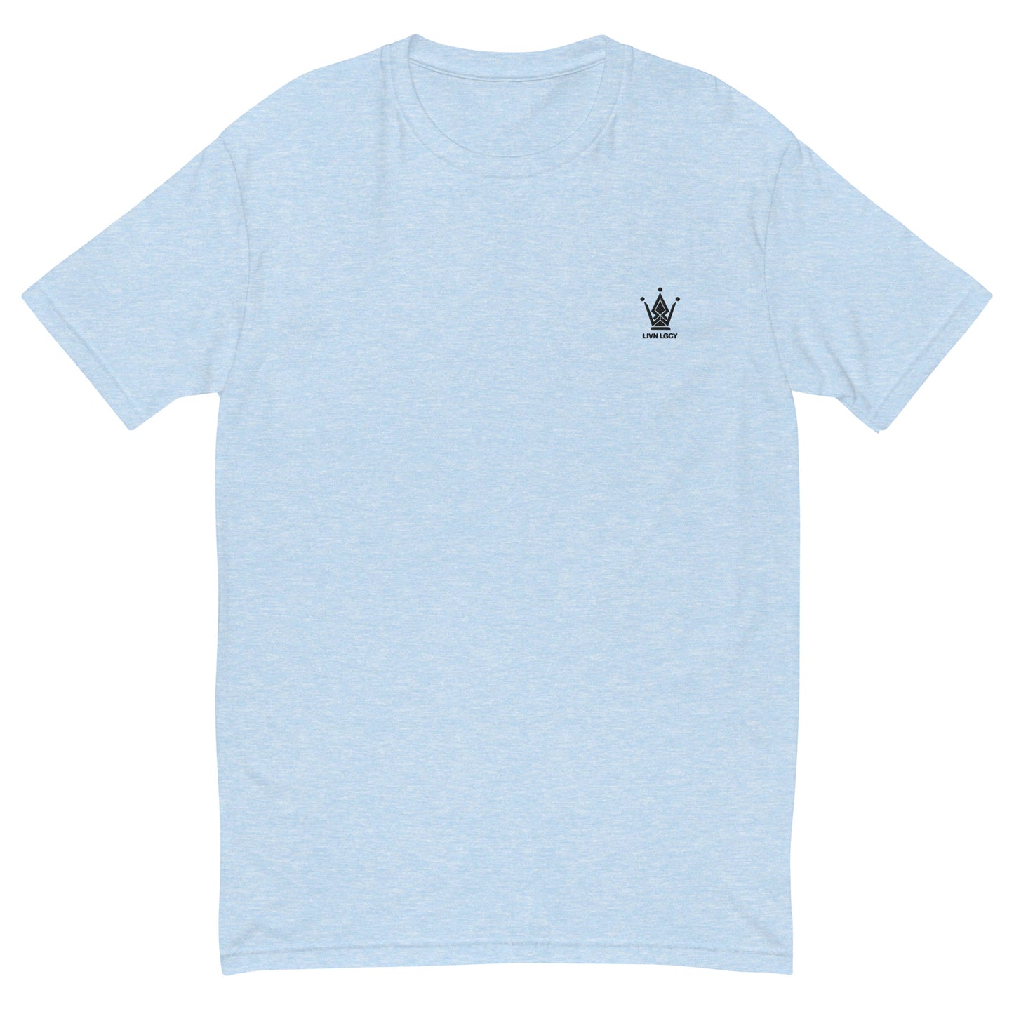 Sky Blue Fitted Emblem Tee