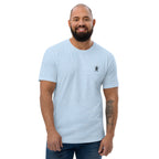 Sky Blue Fitted Emblem Tee