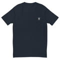 Marble Navy Fitted Emblem Tee