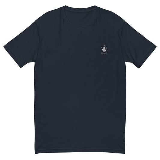 Marble Navy Fitted Emblem Tee