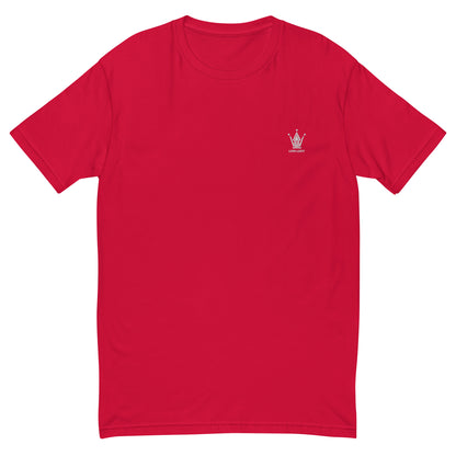 Radiant Red Fitted Emblem Tee