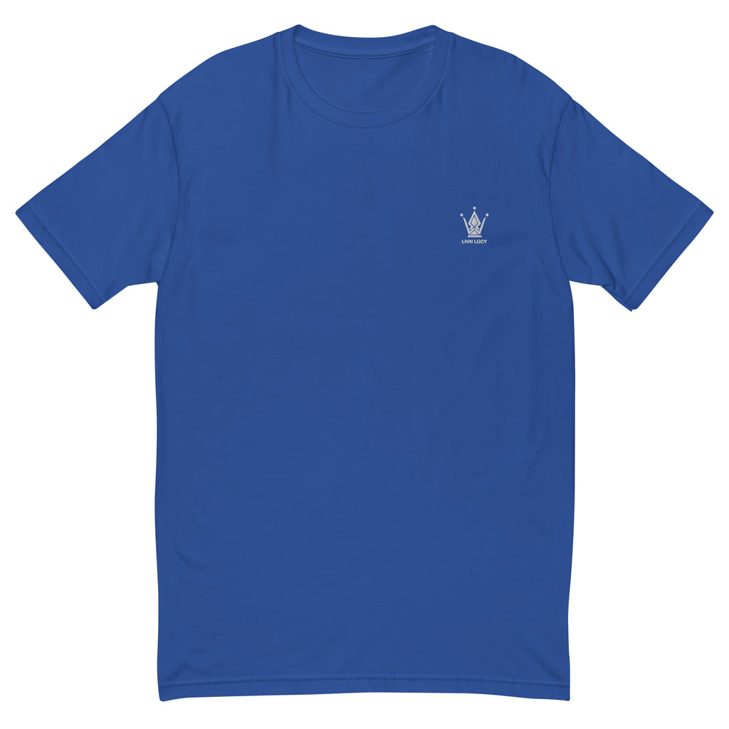 Ocean Blue Fitted Emblem Tee
