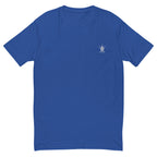 Ocean Blue Fitted Emblem Tee