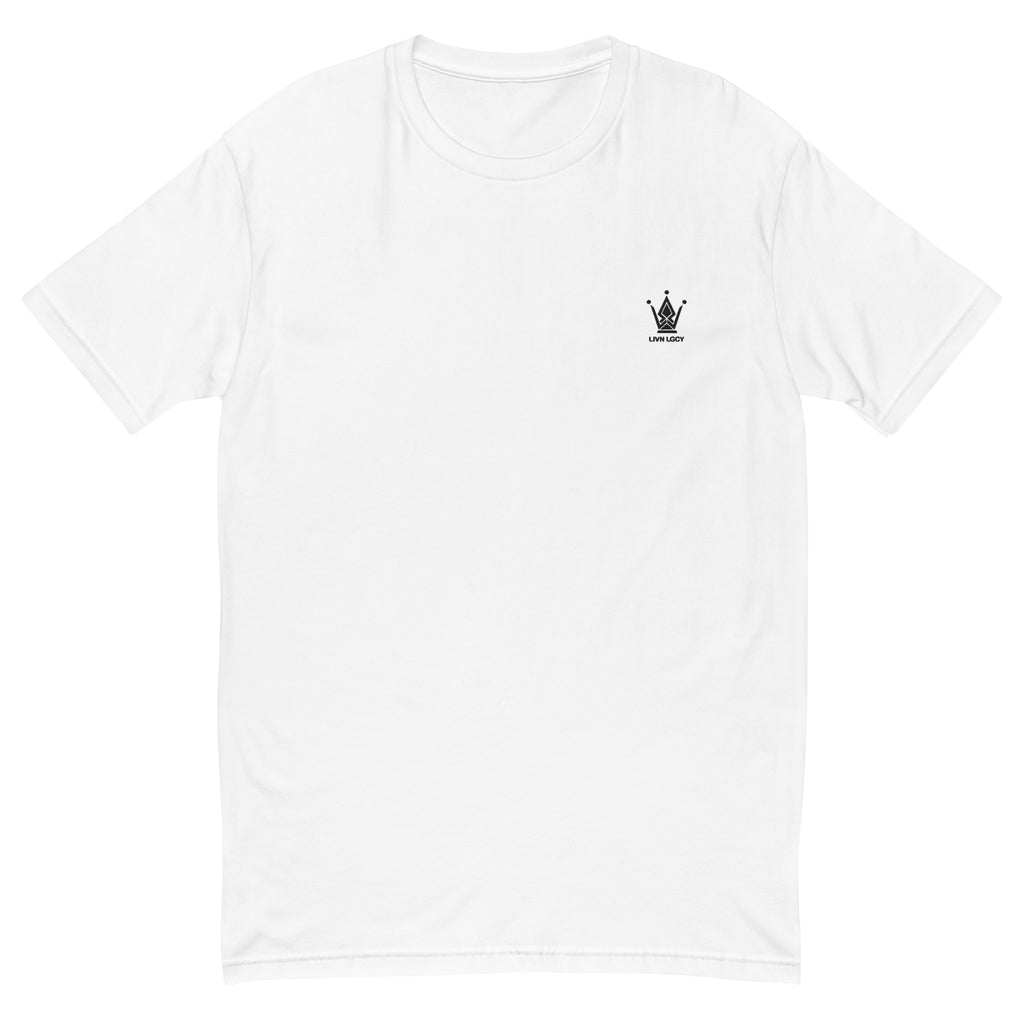 Pearl White Fitted Emblem Tee