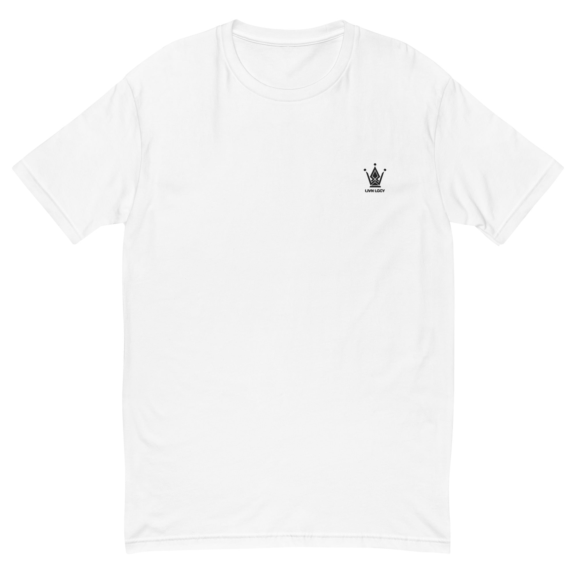 Pearl White Fitted Emblem Tee