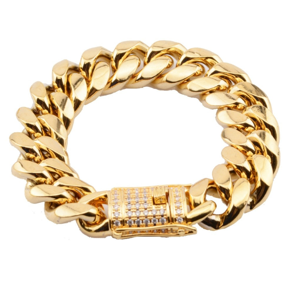 Cuban Link With Iced Out Clasp Liv'n Legacy 