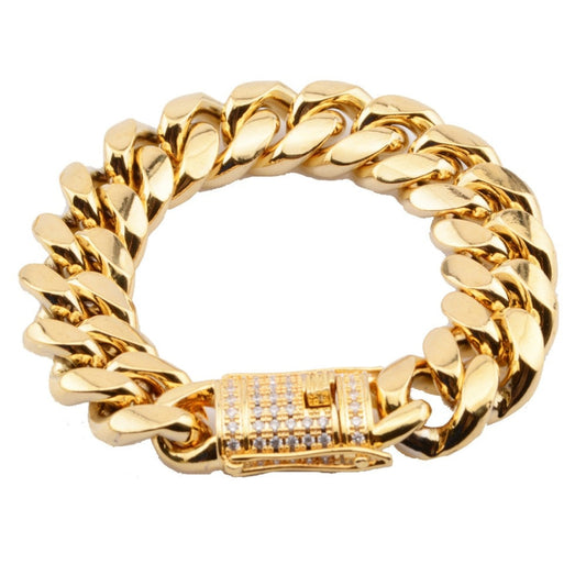Cuban Link With Iced Out Clasp Liv'n Legacy 