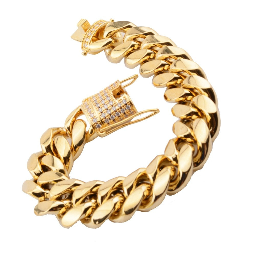 Cuban Link With Iced Out Clasp Liv'n Legacy 