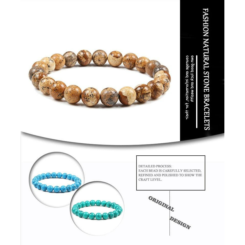 Natural Lava Beads Bracelet Liv'n Legacy 
