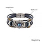 Turkish Eye Stainless Steel Multilayer Leather Bracelet