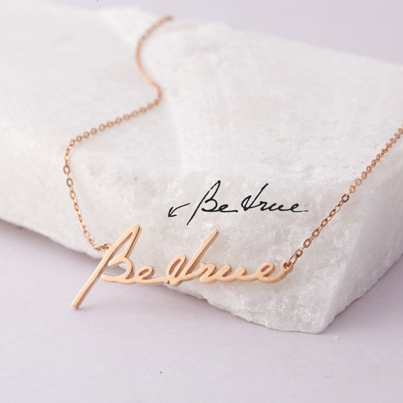 Create Your Own Custom Cursive Pendant