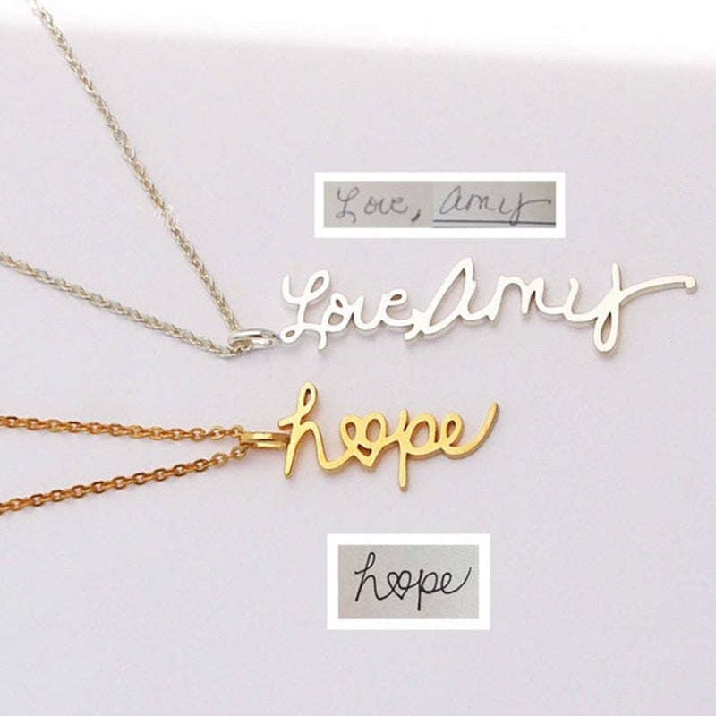 Create Your Own Custom Cursive Pendant