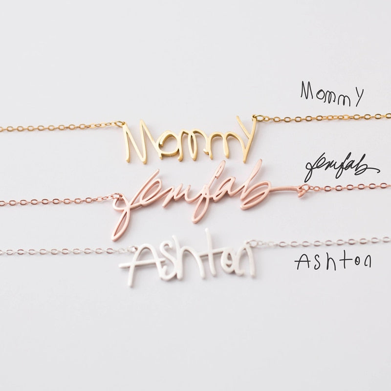 Create Your Own Custom Cursive Pendant