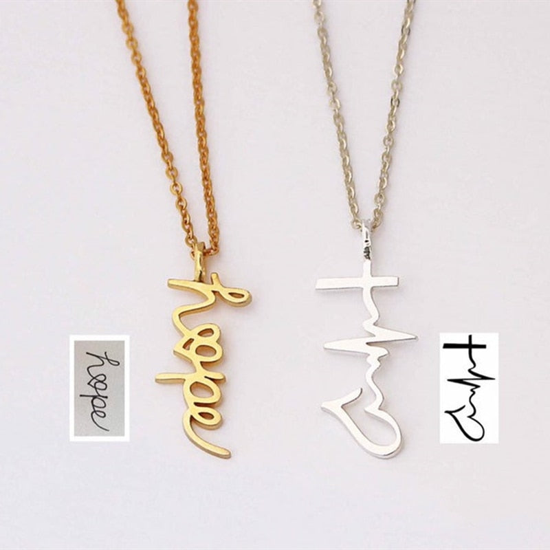 Create Your Own Custom Cursive Pendant