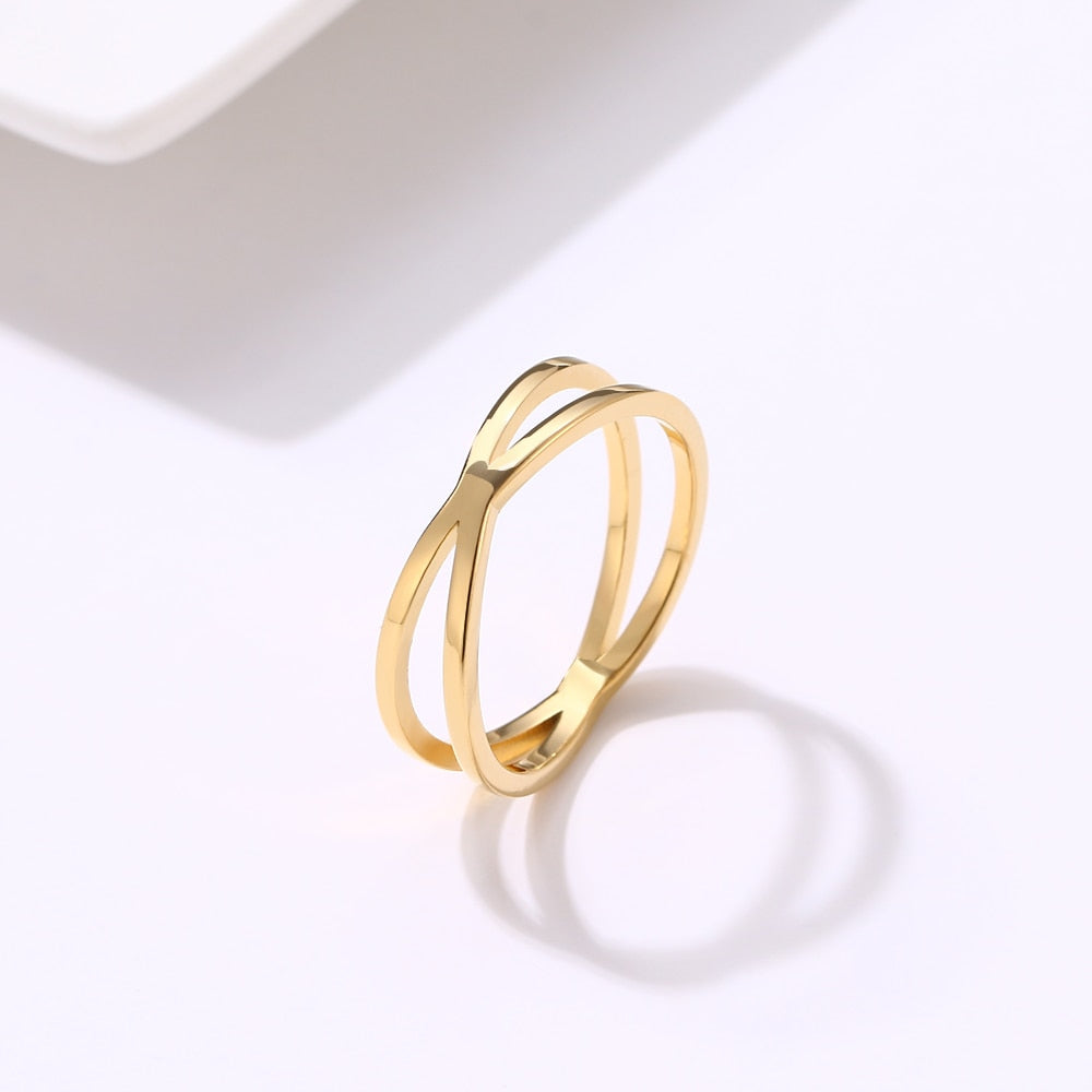Cross Gold Ring