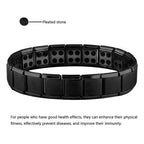 Black Stainless Steel Germanium Magnetic Bracelet