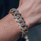 Men's Bracelet 2Row Cuban Bracelet Iced Out