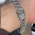 Men's Bracelet 2Row Cuban Bracelet Iced Out