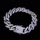 Men's Bracelet 2Row Cuban Bracelet Iced Out