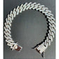 Men's Bracelet 2Row Cuban Bracelet Iced Out