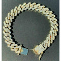 Men's Bracelet 2Row Cuban Bracelet Iced Out